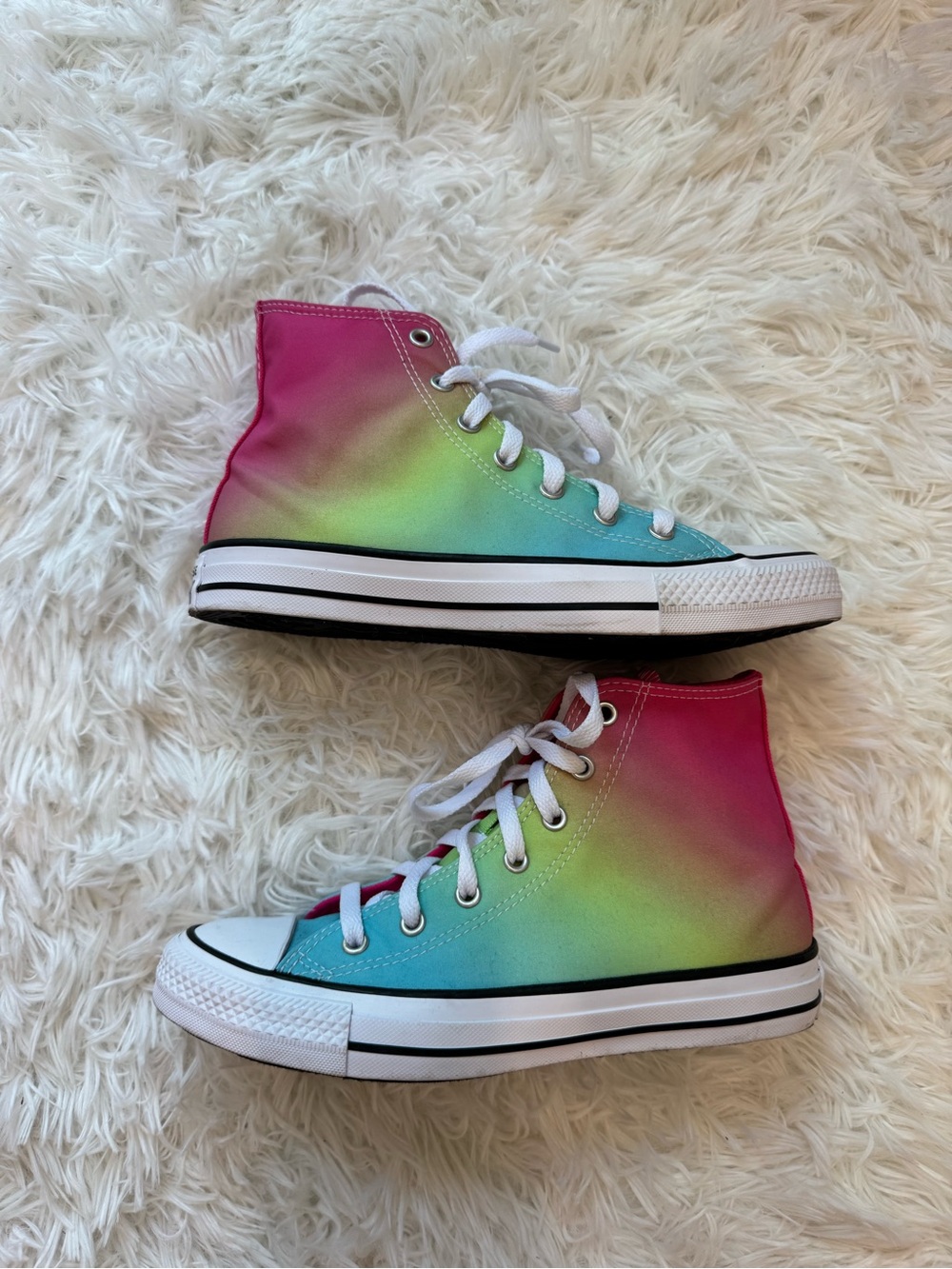 Converse Rainbow Ombré High Tops - Picture 3 of 6